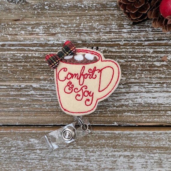 Badge Reel Cute - Badge Reel Nurse - Christmas Badge Reel - Badge Reel - Nurse Stocking Stuffer - Winter Badge Reel - Nurse Christmas Gift