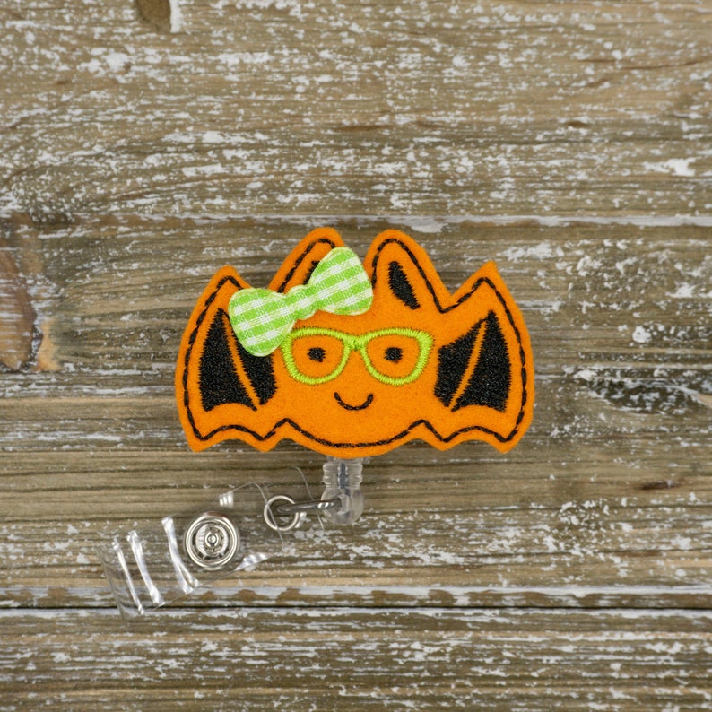 Geeky Bat Halloween Badge Reel Nurse Nurse Badge Reel Fall Fall Badge Reel Nurse Nurse Badge Reel Nurse Badge Clip Halloween Nurse Gift