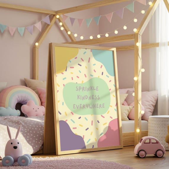 Kindness Wall Art Digital Print Nursery Decor Kids Room  display picture 3