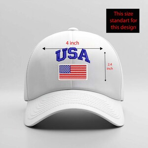 USA Hat American Flag Pigment Dyed Baseball Cap Custom Thread Colors Patriotic Embroidered Hat 4th of July Gift for Men Women USA Flag Hat bild 8