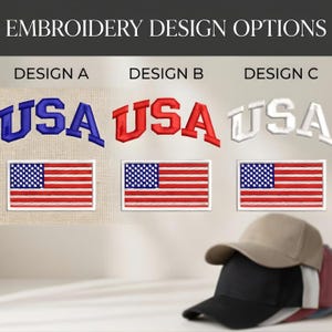 USA Hat American Flag Pigment Dyed Baseball Cap Custom Thread Colors Patriotic Embroidered Hat 4th of July Gift for Men Women USA Flag Hat bild 7