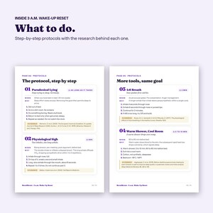 3am Wake Up Guide, What To Do When You Can't Fall Back Asleep, Printable Sleep PDF image 3