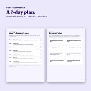 Starter-Kit zur Neustart des Nervensystems, Anfängerleitfaden und 7-Tage-Plan, druckbares PDF Bild 3