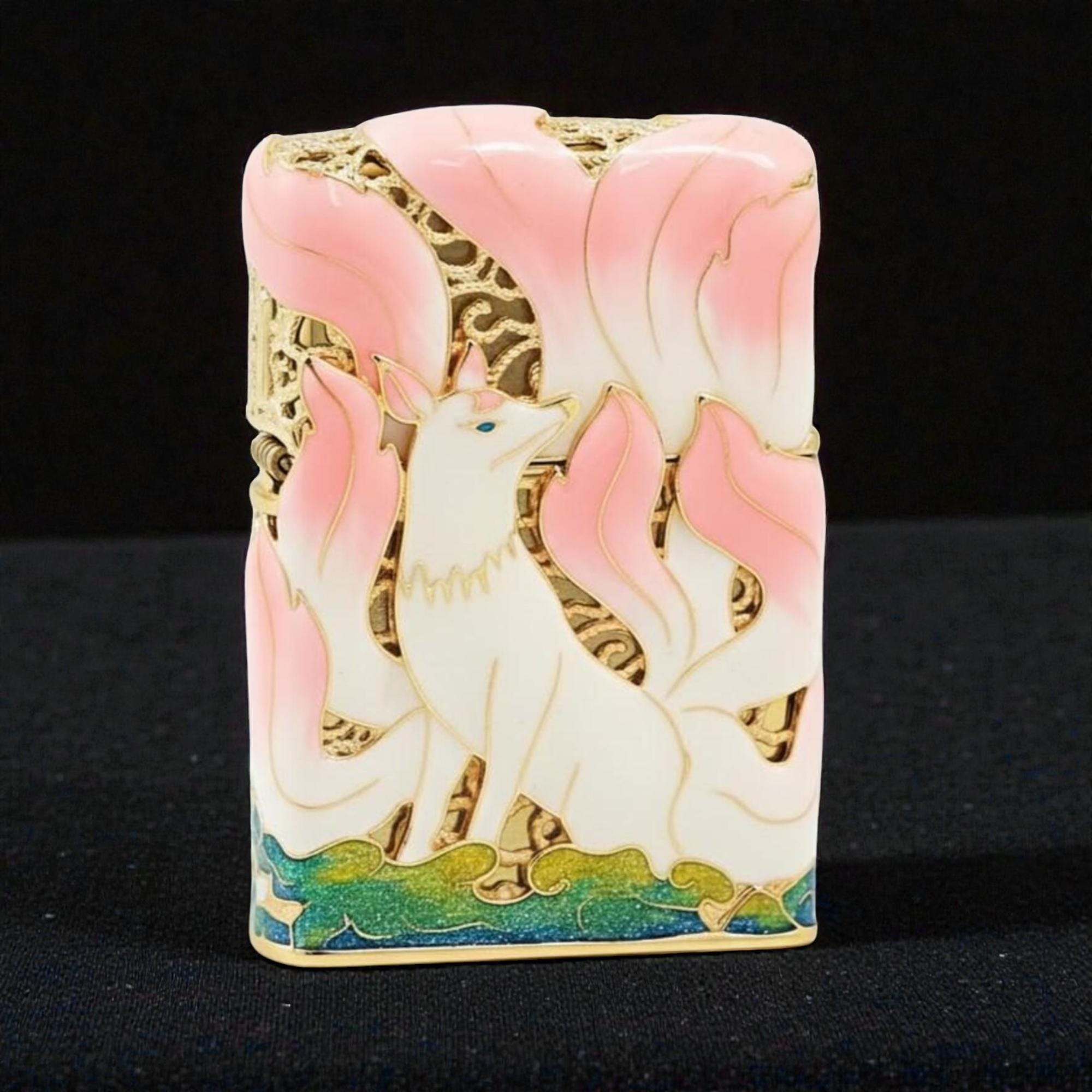 Zippo Custom Kitsune Nine Tailed Fox Lighter – 3D Deep Relief