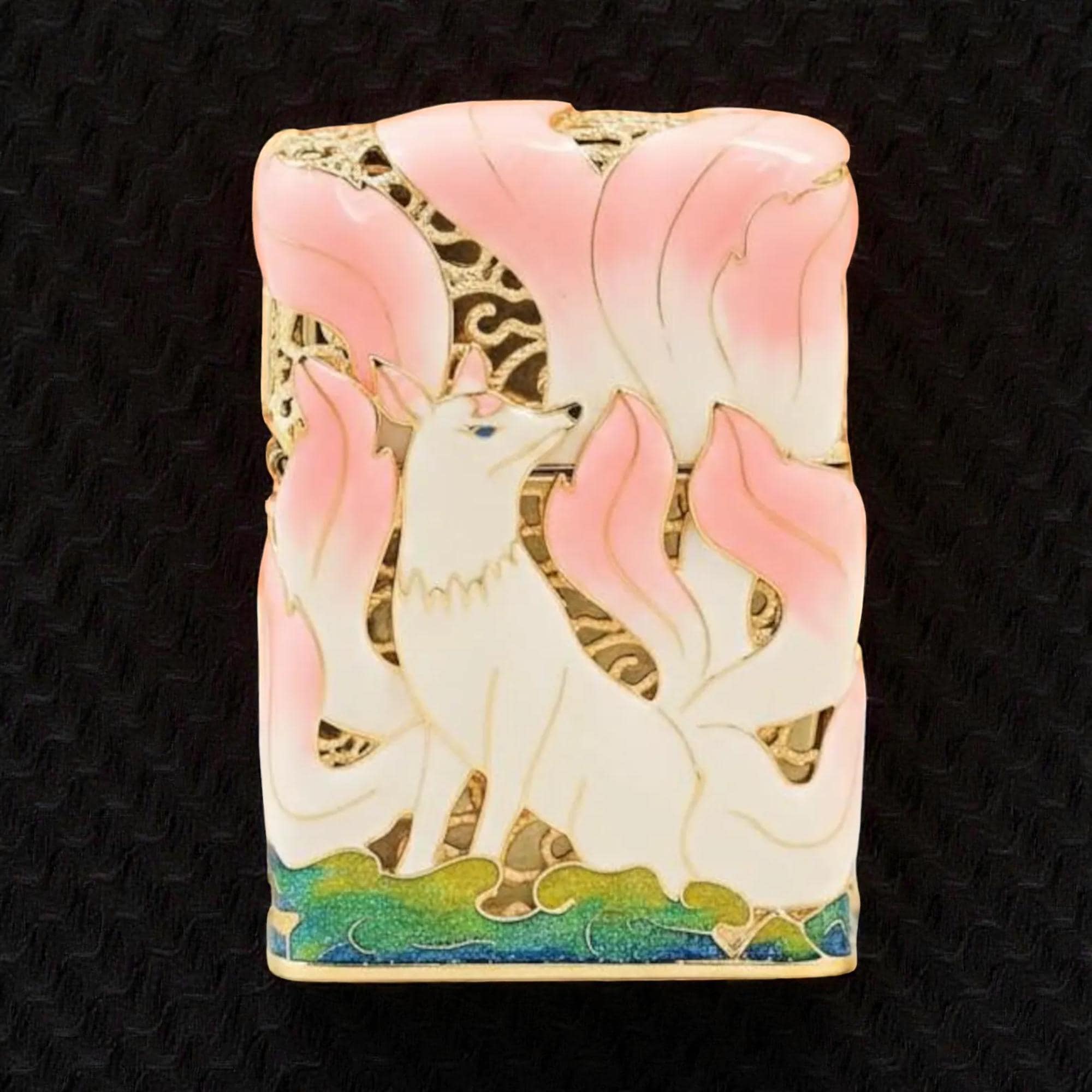 beauty:beast zippo デジカモピンク Zippo Custom Kitsune Nine Tailed Fox Lighter – 3D Deep Relief