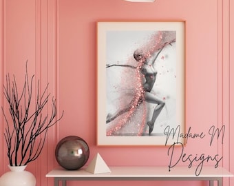 Ballerina Poster Color Bursts – Digital Download 5 Ratios (2-3 3-4 4-5 5-7 11-14) + A3 A4 | Modern Ballet Poster