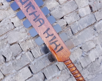 Custom Engraved Macuahuitl Aztec Club Replica | Handmade Macuahuitl Sword | Aztec Handmade art | Unique Engraved Gift for Him | Cosplay Prop