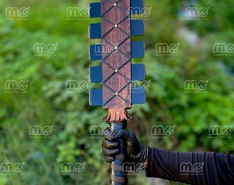 Macuahuitl Aztec Sword – Handmade Mexican War Club, Personalized Gift for Husband, Boyfriend, Unique Wedding & Christmas Gift