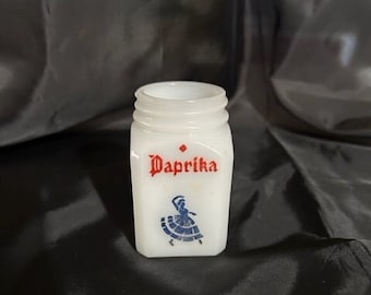 USA Milchglas Orphan Paprika Shaker Ohne Deckel Küchenherd Backen Retro