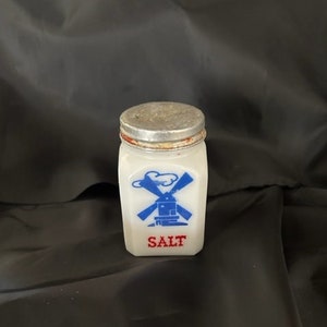 Vintage MADE IN USA Milk Glass Salt Shaker