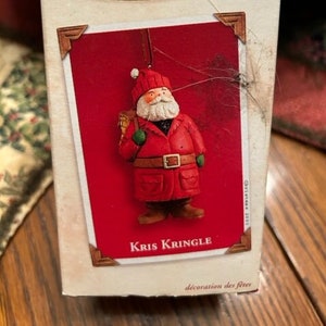 Hallmark 30 Yrs of Collecting Memories 1973-2003 Kris Kringle Keepsake Ornament NIB