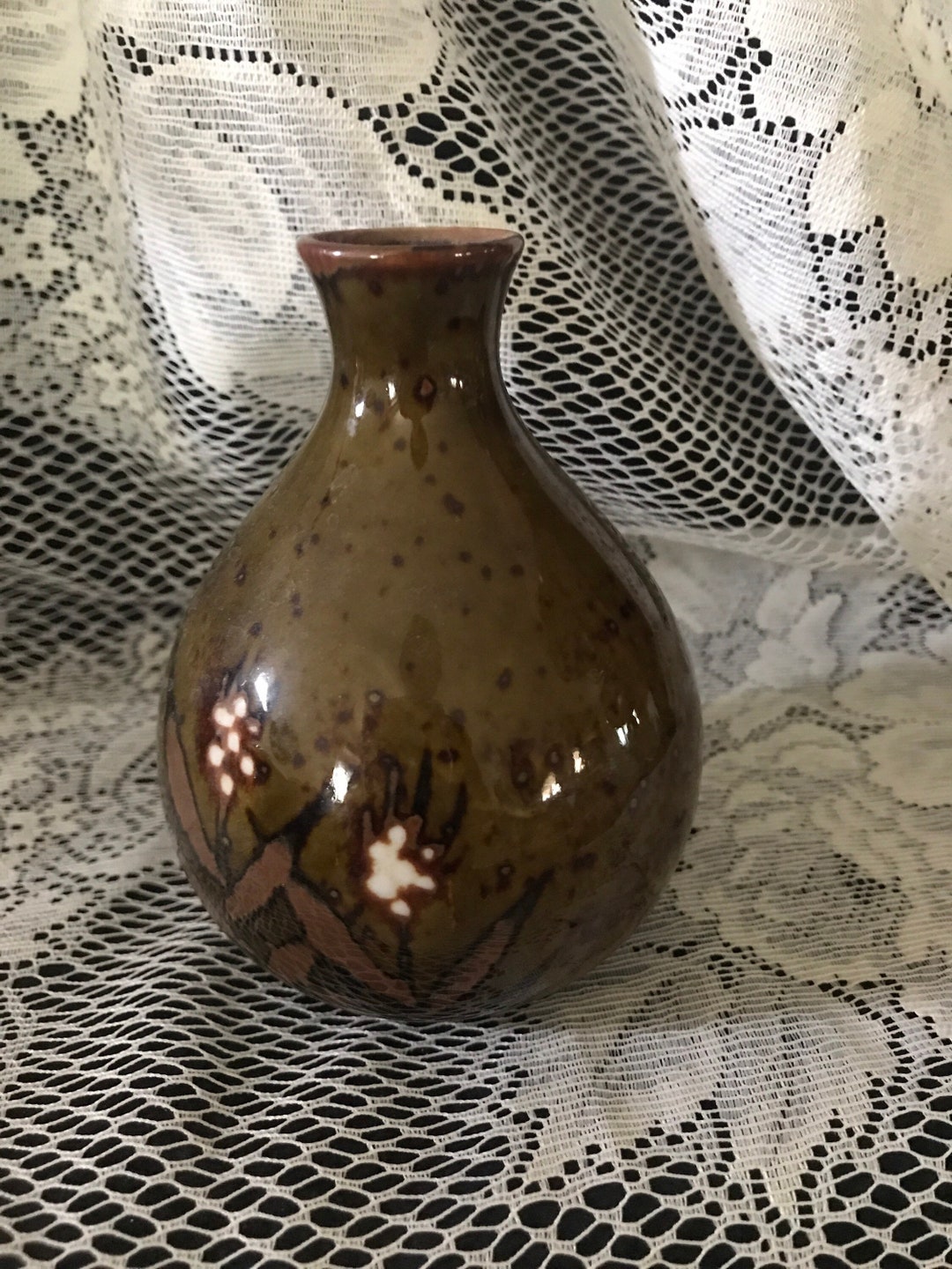 Japan Mid Century Vase Hand Painted and Fired in Kiln - Etsy