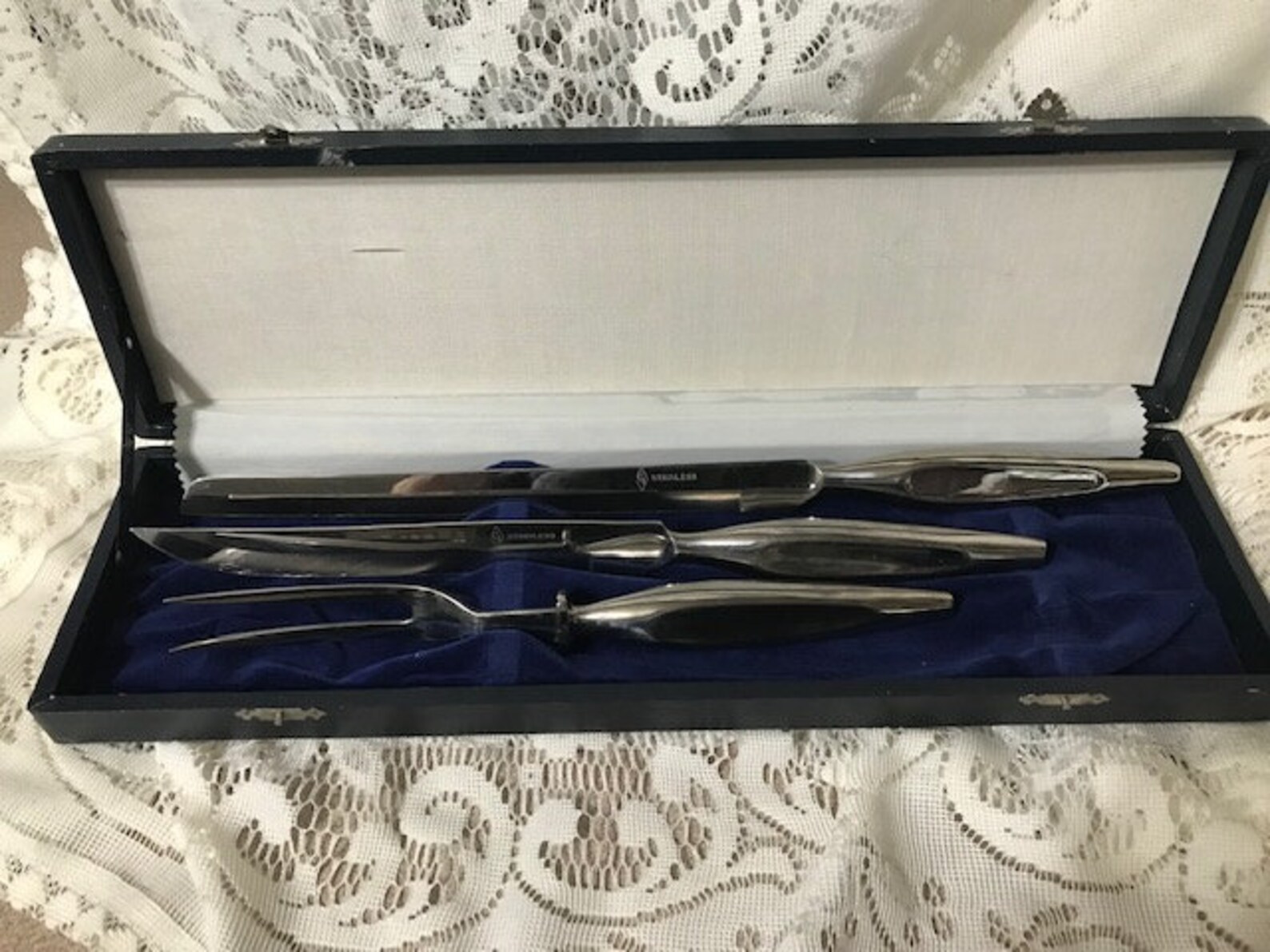 3 Piece Stainless Cutlery Set In Original Box Japan Etsy