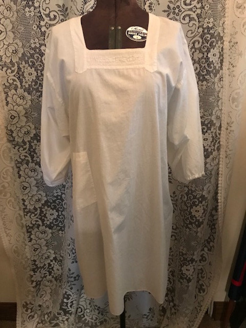 Antique Made In Japan White Cotton Surgical Hospital Gown Etsy