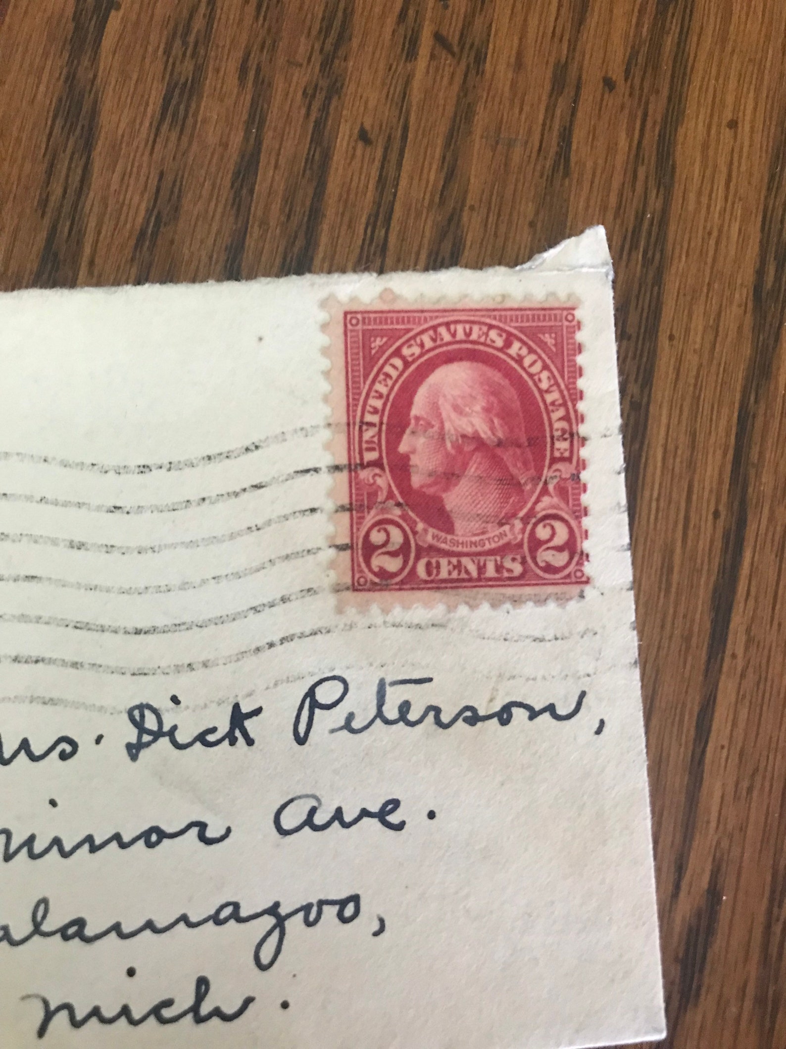 Rare USA 1929 2 Cent Red Washington Stamp on Original Envelope Post Marked Kalamazoo Mich Etsy