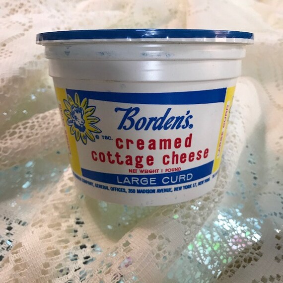 Elsie Borden S Creamed Cottage Cheese Carton Etsy