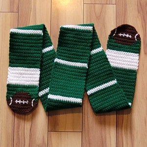 Football Scarf Pattern, Crochet