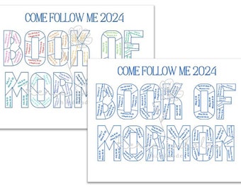 Book of Mormon, Come Follow Me Weekly Reading Tracker Chart