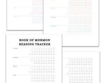 Book of Mormon Daily Reading Tracker