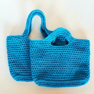 Crochet Child&#39;s Tote, Bag, Purse PATTERN, Instant Download, Digital PDF Pattern, two versions