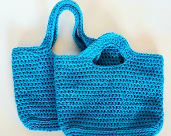 Crochet Child's Tote, Bag, Purse PATTERN, Instant Download, Digital PDF Pattern, two versions