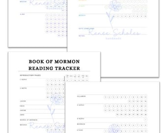Book of Mormon Reading Tracker by book