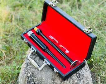 Irish Rosewood Black Bagpipe Practice Chanter wooden Traditional Musical Instruments With Free Hard Case & Two Reeds