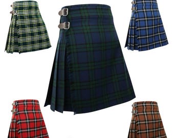 Anpassad 5 yards tartan kilt – Traditionell skotsk kilt för män finns i 50+ tartanfärger