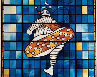 1990 MoMA Lichtenstein Michelin 非売ポスター2枚 MOMA High & Low 1990 Exhibition Poster Featuring O'galop's