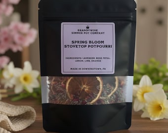 Spring Simmer Pot Blend, Floral Stovetop Potpourri, Natural Home Fragrance, Citrus Spring Scent, Dried Botanicals, Gift For Teachers