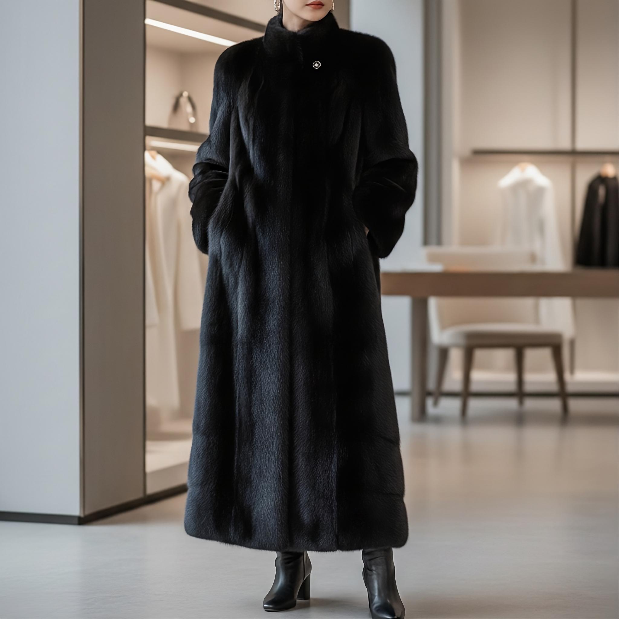 Cappotto di visone a tutta lunghezza | Paolo Moretti produttore di pellicce a Milano dal 1949 Cappotto di visone a tutta lunghezza | Paolo Moretti produttore di pellicce a Milano dal 1949