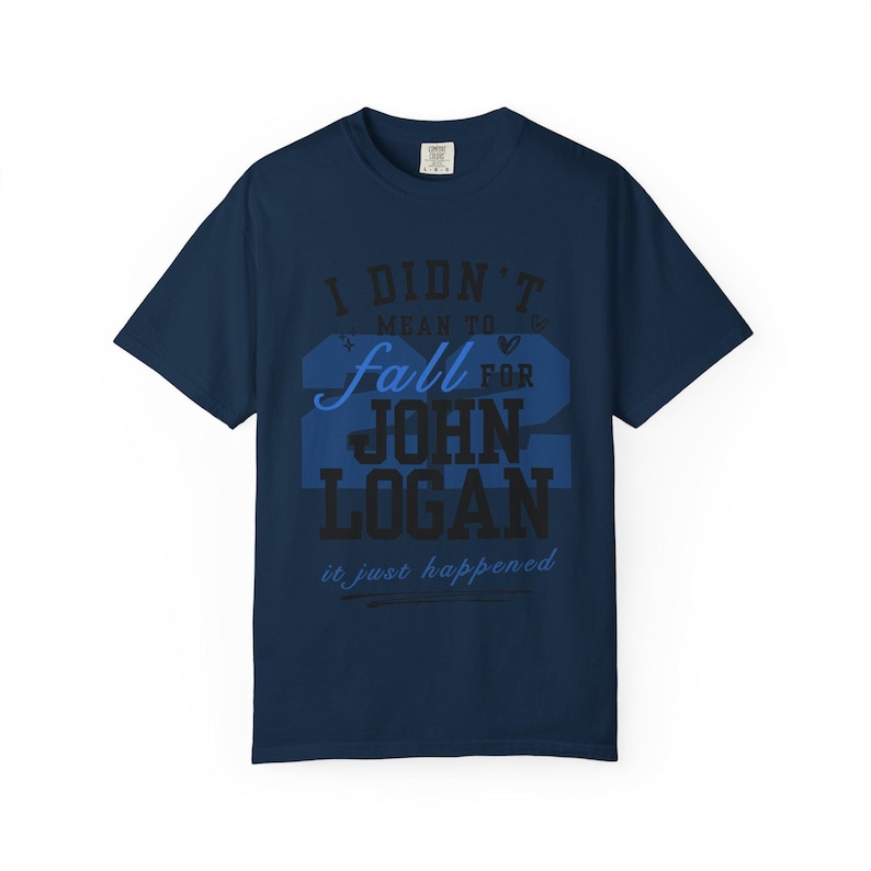 John Logan Off Campus T-Shirt Navy Blue Color