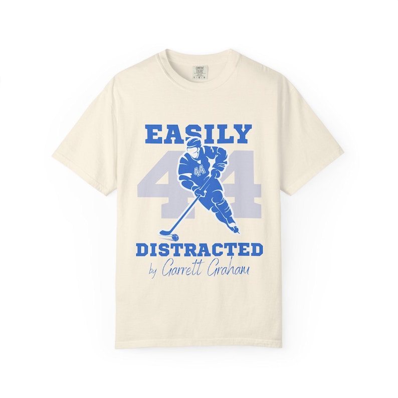 Off Campus Garrett Graham Hockey Romance Shirt Ivory Color
