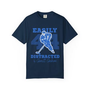 Off Campus Garrett Graham Hockey Romance Shirt Navy Color