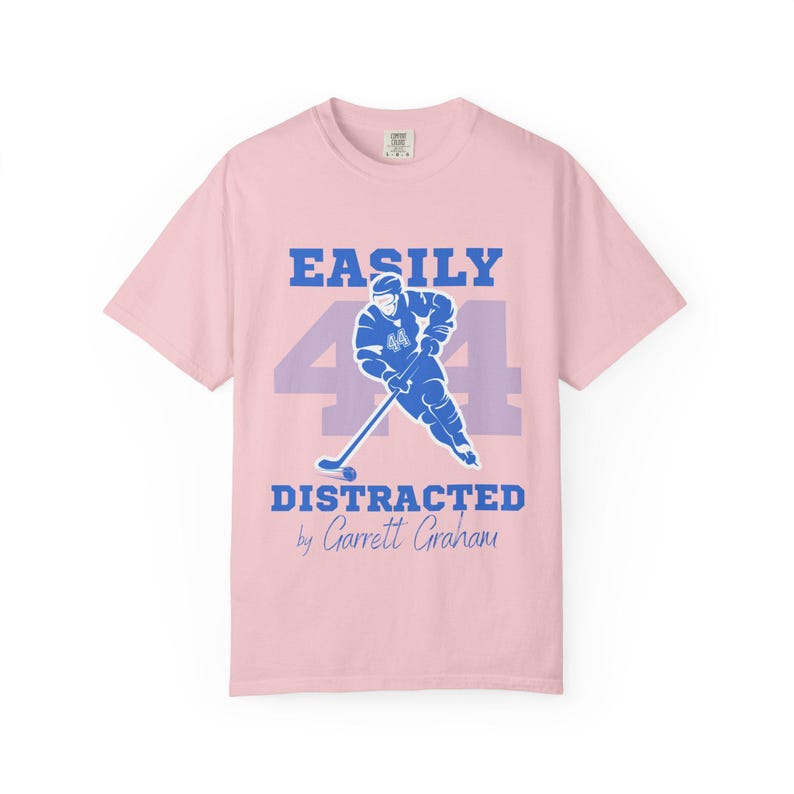 Off Campus Garrett Graham Hockey Romance Shirt Light Pink Color