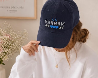 Garrett Graham Embroidered Baseball Cap | Off Campus Hat | Hockey Romance Book Lover Gift