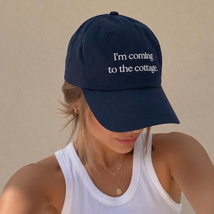 I’m Coming to the Cottage Baseball Cap | Heated Rivalry Embroidered Hat | Ilya Rozanov Shane Hollander Inspired Design | Book Lover Gift