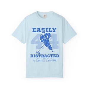Off Campus Garrett Graham Hockey Romance Shirt Light Blue Color