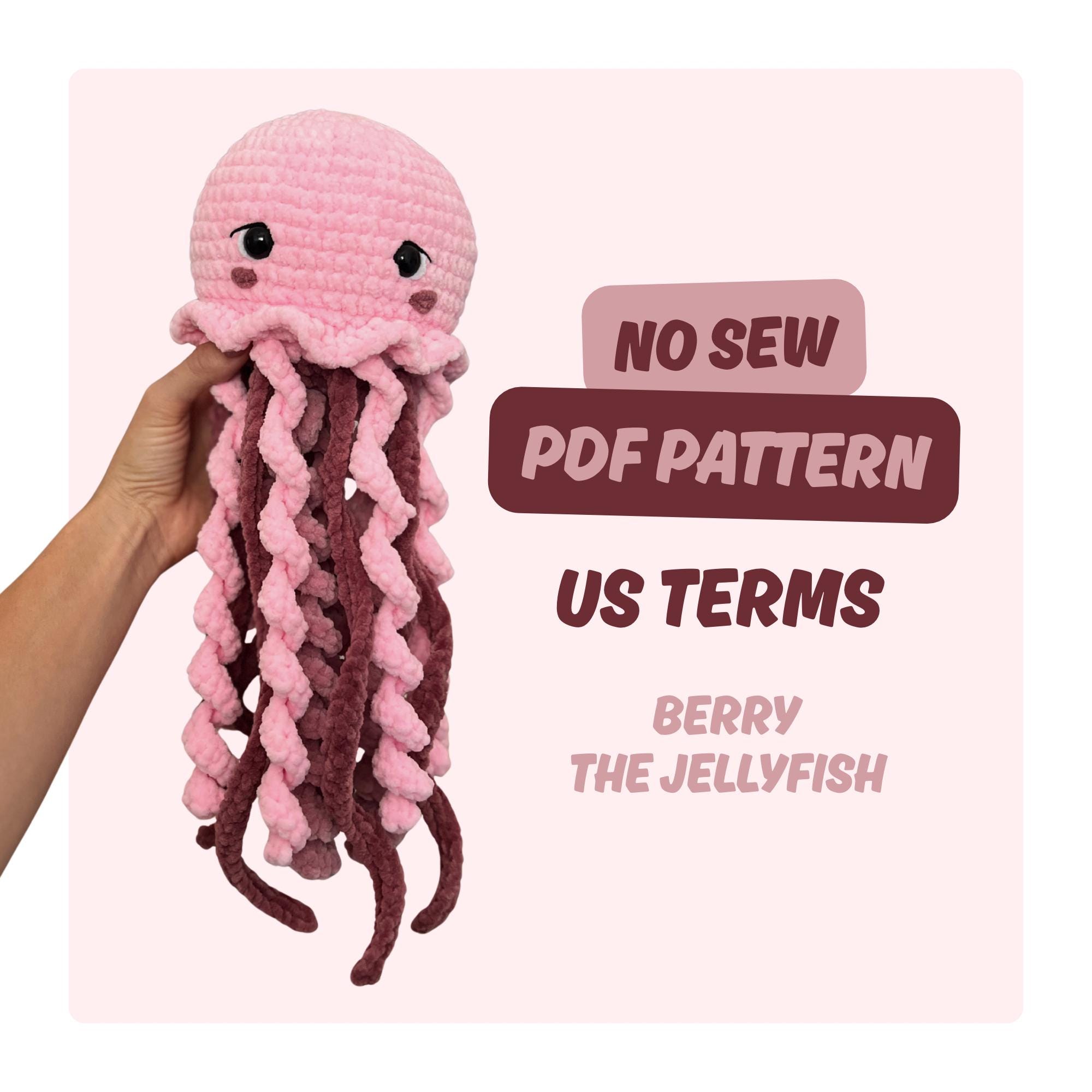 39 Crochet Jellyfish Patterns: Amigurumi, Rattles, Squish, and Keychains 6 Jellyfish amigurumi baby nursery toy beginner friendly