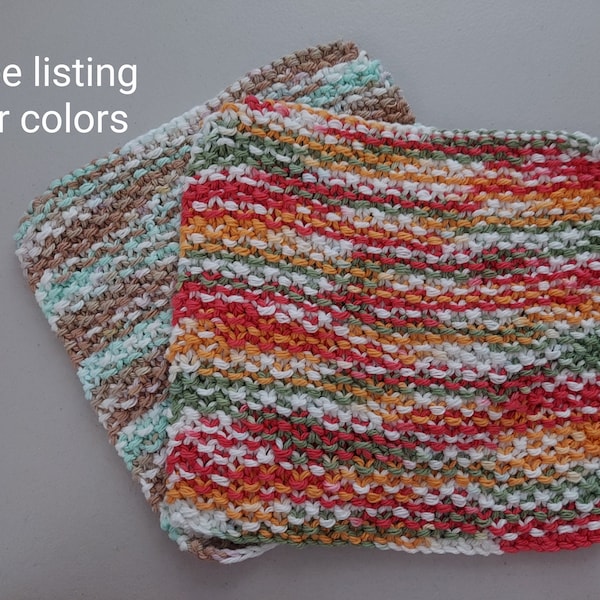 Dish cloth, dishcloth, face cloth, wash cloth, wash rag, bar rag, 100% cotton, approx. 7 1/2" X 7 1/2"