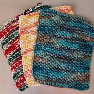 Dish cloth, dishcloth, wash cloth, bar rag, 100% cotton, approx. 7 1/4” x 7 1/4” up to 7 1/2" X 7 1/2"
