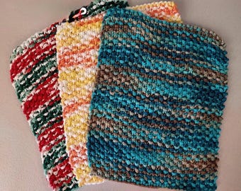 Paño de cocina, paño de limpieza, trapo de bar, 100% algodón, aprox. 7 1/4” x 7 1/4” hasta 7 1/2” x 7 1/2”