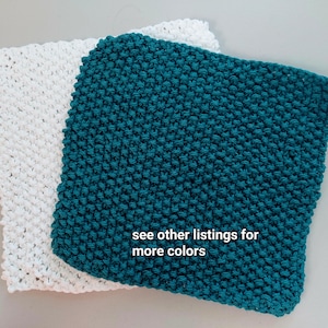 Dish cloth, dishcloth, face cloth, wash cloth, wash rag, bar rag, 100% cotton, approx. 7 1/2&quot; X 7 1/2&quot;