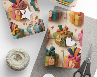 Carta da regalo colorata: carta da regalo per le feste