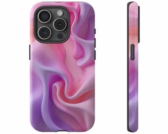 Abstract Pastel Swirl iPhone Case: Artistic Gradient Mobile Protector