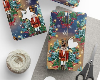 Carta da regalo natalizia Schiaccianoci, carta da regalo festiva