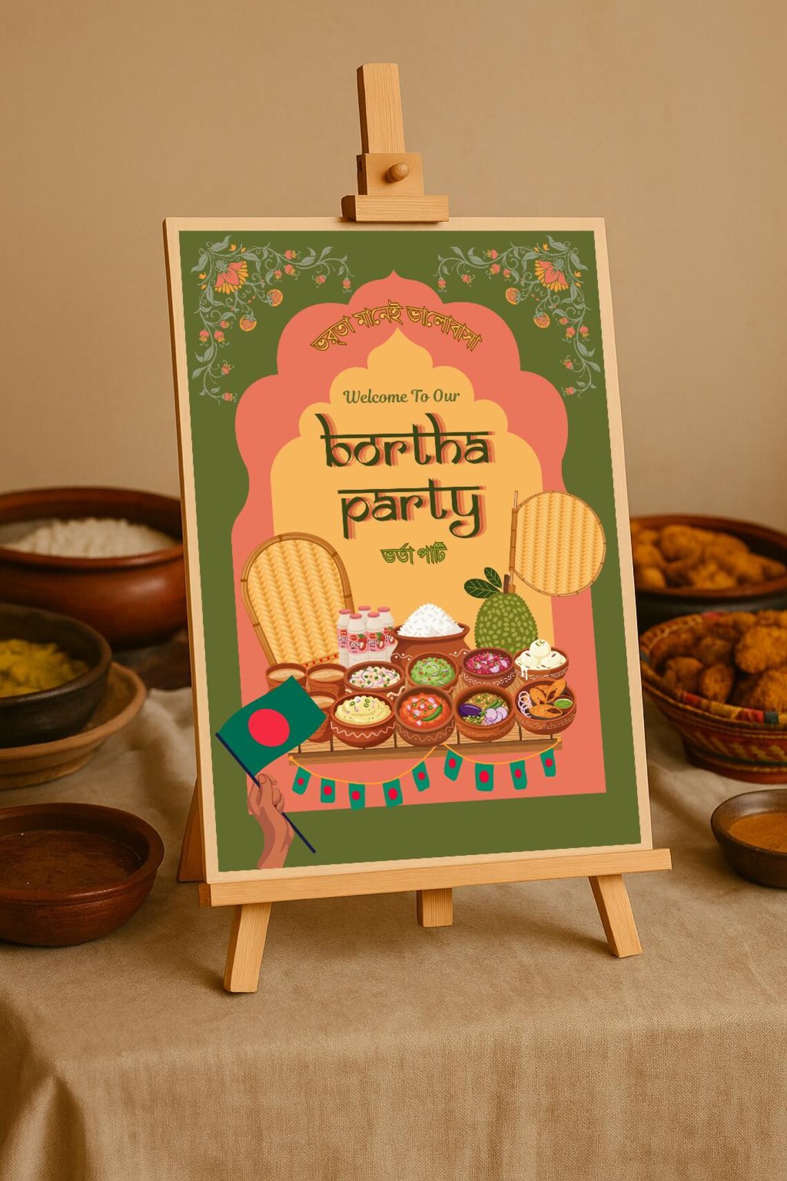 Bortha Party Welcome Sign Poster A3 A4 digital Only Etsy Bortha Party Welcome Sign Poster A3 A4 digital Only Etsy