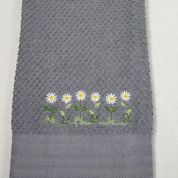 Daisy Kitchen Towel Etsy