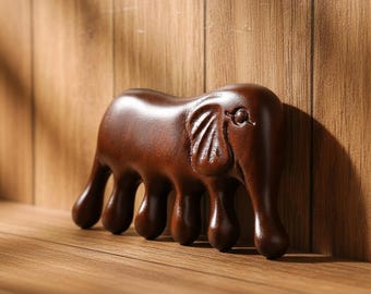 Handcrafted Elephant Wood Scalp Massager | Acupressure Stress Relief