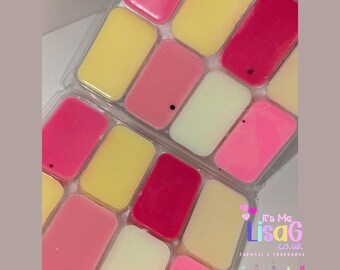 Colección de ceras perfumadas, ceras aromáticas de fuerte fragancia, set de regalo de fragancias para el hogar hecho a mano en el Reino Unido, ceras aromáticas femeninas y acogedoras.